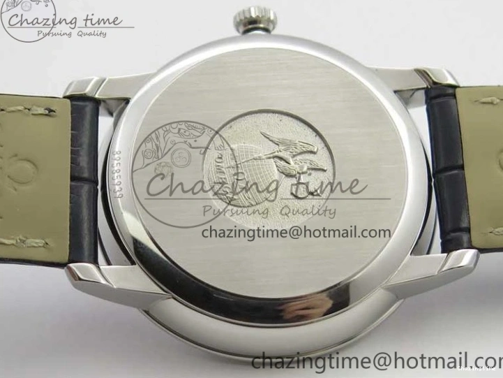 0327 Timeless De Ville Prestige Real PR SS ZF 1:1 Best Edition Gray Dial Blue Markers on Blue Leather Strap MIYOTA 7936